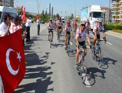 Gaziler ‘barış’ için pedallıyor