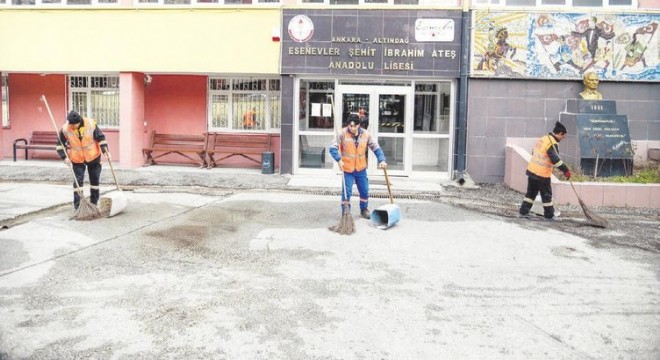 Altındağ’da okullara detaylı temizlik