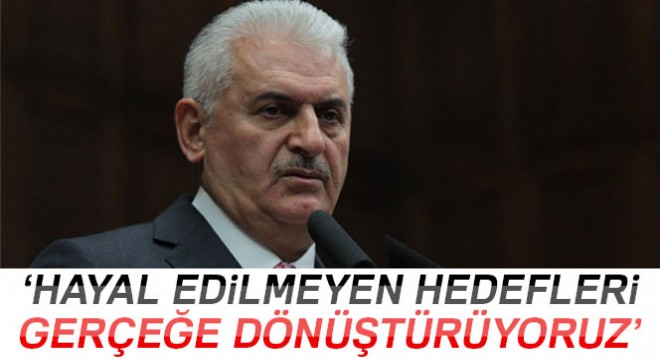 Başbakan Binali Yıldırım:  Hayal edilemeyen hedefleri birer birer gerçeğe dönüştürüyoruz 