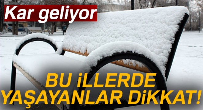 Bu illerde yaşayanlar dikkat! Kar geliyor...  4 Mart 2018 hava durumu