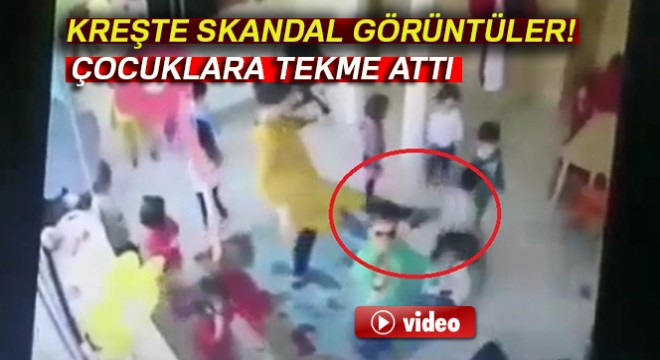 Çocuklara şiddet! Terlik ve tekmelerle vurdular