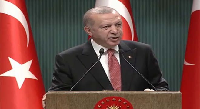 Cumhurbaşkanı Erdoğan Kabine Toplantısı sonrası açıklama yapıyor