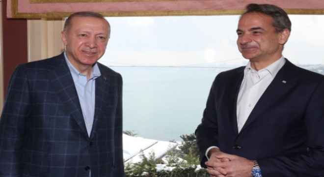 Cumhurbaşkanı Erdoğan, Yunanistan Başbakanı Miçotakis’i Vahdettin Köşkü’nde kabul etti