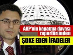 O raportörden şok sözler